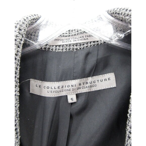Structure Le Collezioni Sport Coat Small Blazer Houndstooth Tweed VTG * - Picture 11 of 14